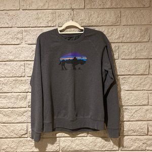 Patagonia grey crewneck